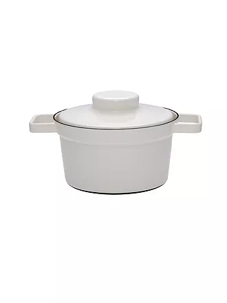 RIESS | Emaille Topf mit Deckel "Aromapot - Truehomeware" 20cm 1,75l | grau